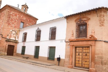 Villanueva de Los Infantes, Ciudad Real, İspanya - 8 Mayıs 2025: Villanueva de los Infantes, İspanya