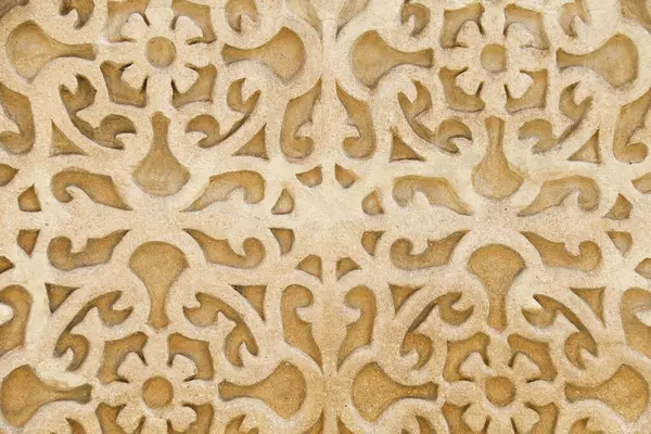 İspanya 'nın eski şehri Segovia' da oyulmuş taş bir ev duvarı.