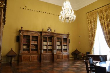 Madrid, İspanya - 13 Ağustos 2025 İspanya Ulusal Kütüphanesi Mütevelli Odası