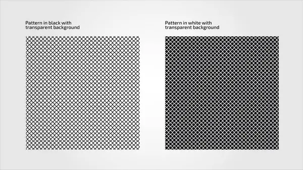 Izgara desen dokusu siyah ve beyaz