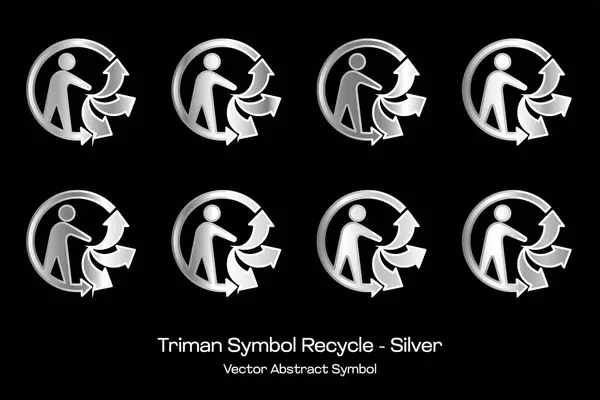 Triman Sembol Geri Dönüşüm Gümüşü