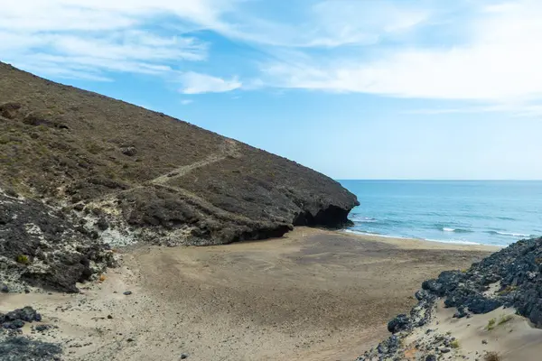 stock image Small town with beach in Almeria Spain, a relaxing place to spend your holidays