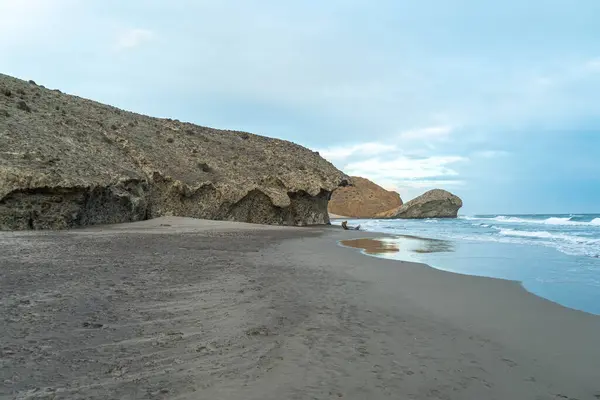 stock image Small town with beach in Almeria Spain, a relaxing place to spend your holidays