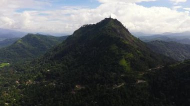 Aerial view of Center Ambuluwawa Biodiversity Complex, Gampola near Kandy, Sri Lanka.