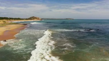 Beautiful sea landscape beach with turquoise water. Sri Lanka.