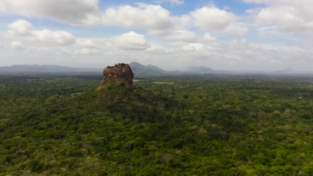 Sigiriya Oder Sinhagiri Ist Eine Alte Felsenfestung Nördlichen Bezirk Matale — Stockvideo