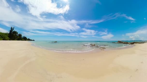 Beautiful Sea Landscape Beach Turquoise Water Borneo Malaysia Tindakon Dazang — Stockvideo