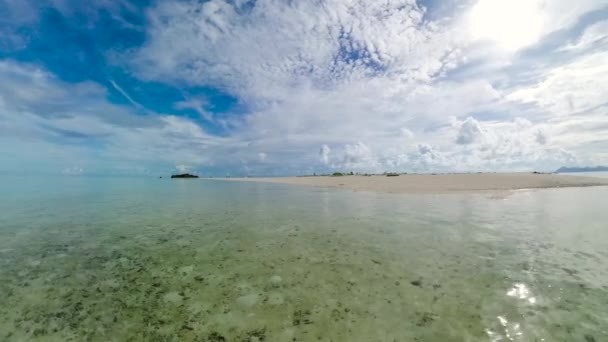 Sandy Beach Turquoise Water Malaysia — Stockvideo