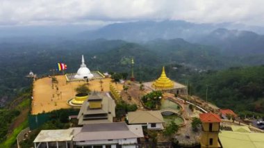 Top view of Nelligala international Buddhist Manastery in Sri Lanka