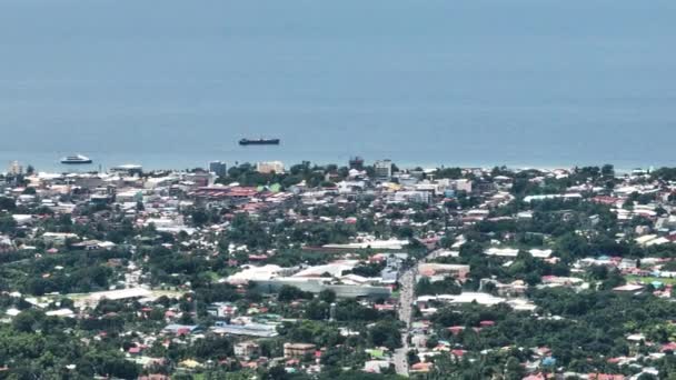 Dumaguete Város Lakóövezetek Házak Tengerparton Negros Oriental Fülöp Szigetek — Stock videók