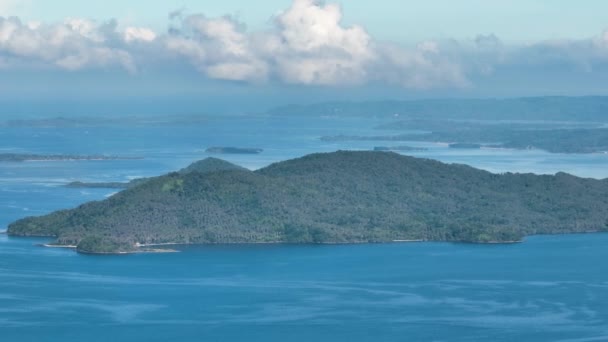 Dron Aéreo Islas Tropicales Mar Azul Los Trópicos Filipinas — Vídeos de Stock