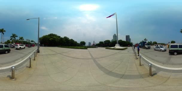 Ledna 2020 Manila Pohled Provoz Dálnici Památník José Rizala Parku — Stock video