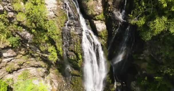 Waterfall Tropical Forest Balea Falls Jungle Negros Philippines — Vídeo de stock