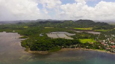 The coast of a tropical island. Luzon, Santa Ana, Cagayan. Philippines.