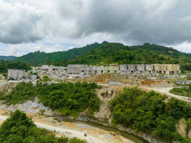 Abandoned building of a mining company in a mine. Sipalay, Negros, Philippines.
