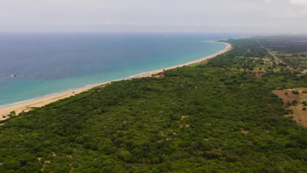 Τροπικό Τοπίο Όμορφη Θέα Στην Παραλία Τροπικό Τοπίο Παραλίας Σρι — Αρχείο Βίντεο