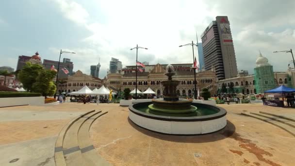 Historické Centrum Města Kuala Lumpur 2022 Sultán Abdul Samad Buduje — Stock video