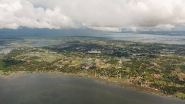 Sri Lanka 'nın kuzeyindeki adaların yukarıdan görünüşü.
