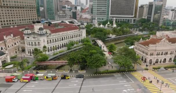 Kuala Lumpur Malezya Eylül 2022 Merdeka Meydanı Nın Havadan Görünüşü — Stok video