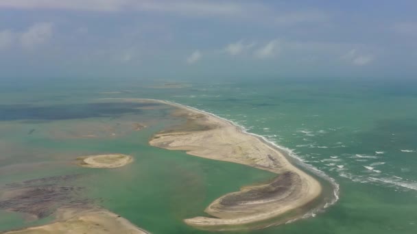 スリランカとインドを結ぶ島々や浅瀬のグループ アダムズ橋 — ストック動画