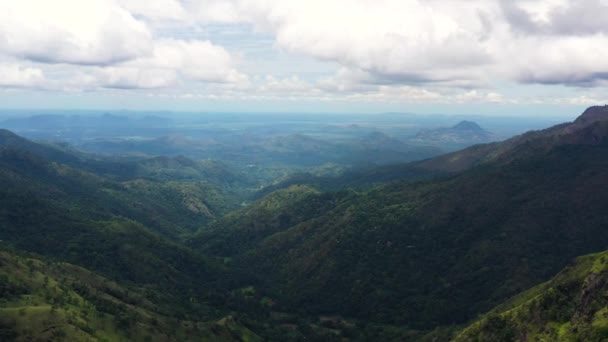 Floresta Tropical Verde Selva Nas Encostas Das Montanhas Ella Rock — Vídeo de Stock