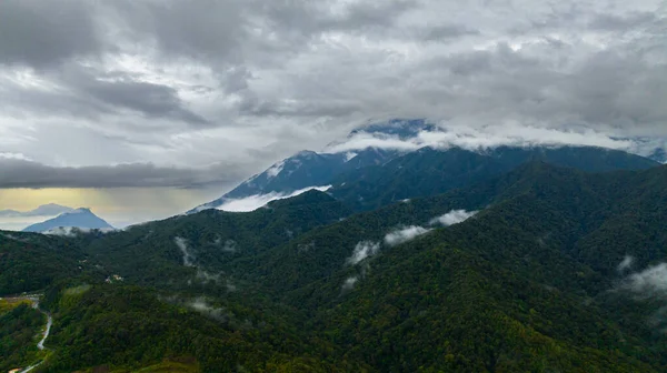 Stock image Mountains with rainforest and jungle during sunset. Borneo,Sabah, Malaysia.