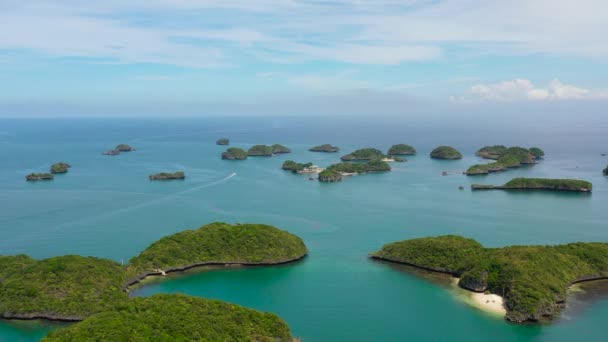 Groupe Petites Îles Avec Des Plages Des Lagunes Situées Dans — Video