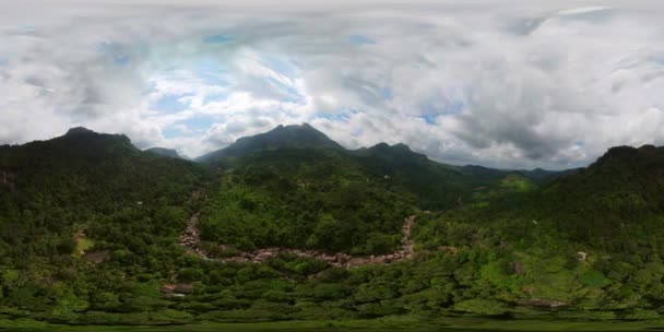 Jungle Mountains Sri Lanka Virtual Reality 360 — Stock Video