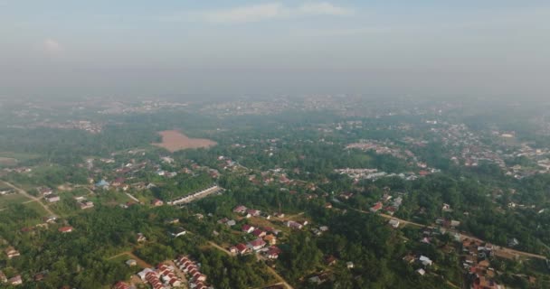 Veduta Aerea Jambi Capitale Più Grande Città Della Provincia Indonesiana — Video Stock