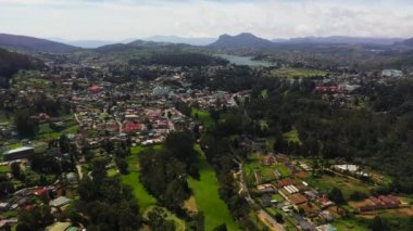 Nuwara Eliya town in the mountains, a tourist and popular place in Sri Lanka.