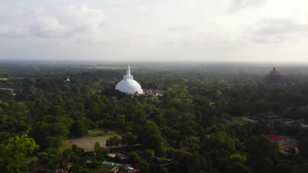 Gamla Buddhistiska Tempel Och Kloster Anuradhapura Sri Lanka — Stockvideo