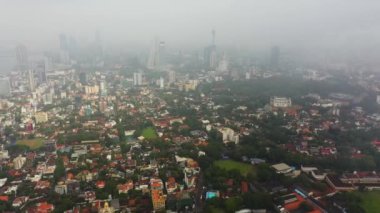 Colombo, Sri Lanka şehir panoramasının insansız hava aracı..