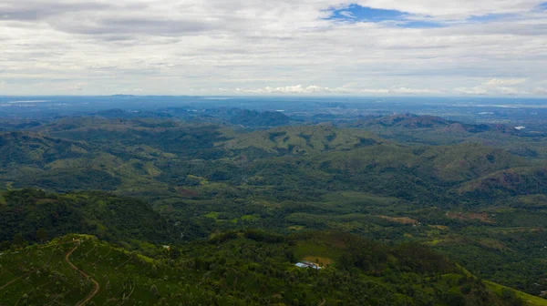 Montagnes Avec Forêt Tropicale Jungle Dans Province Montagneuse Sri Lanka — Photo