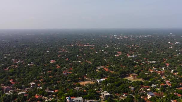 Flygfoto Över Staden Jaffna Huvudstaden Norra Sri Lanka — Stockvideo