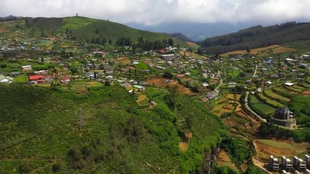 ヌワラ エリヤ山の町 スリランカの観光地 人気のある場所 — ストック動画