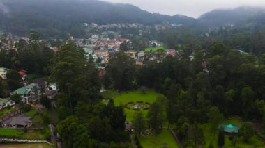 Nuwara Eliya town in the mountains, a tourist and popular place in Sri Lanka.