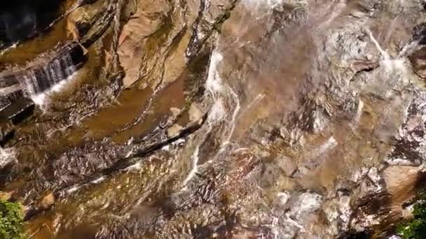 Aerial Drone River Mountains Rainforest Jungle Sri Lanka — Stock Video