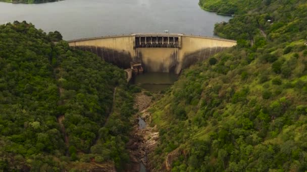 Victoria Dam Main Purposes Irrigation Hydroelectric Power Production Sri Lanka — Stock Video