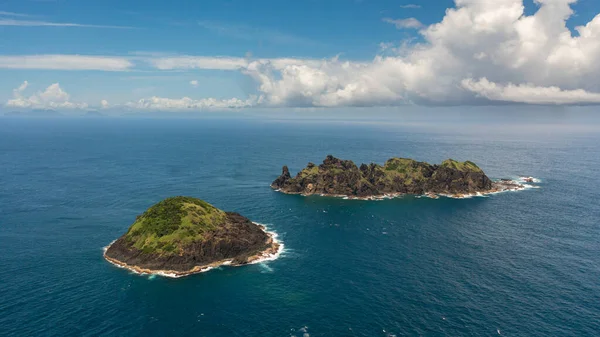 Top View Rocky Tropical Island Blue Ocean Dos Hermanos Island — Stock Photo, Image