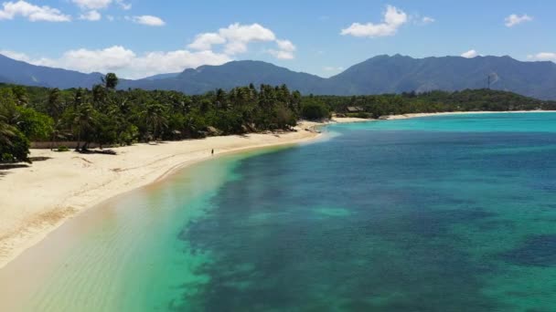 Plajă Nisip Apă Turcoaz Pagudpud Ilocos Norte Filipine — Videoclip de stoc