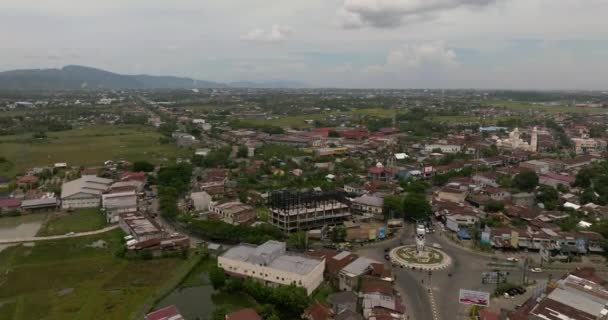 Banda Aceh Cidade Com Áreas Residenciais Casas Sumatra Indonésia — Vídeo de Stock