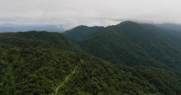 Sumatra Dağlarındaki Orman Ormanın Iyi Manzarası Endonezya Tropikal Manzara — Stok video