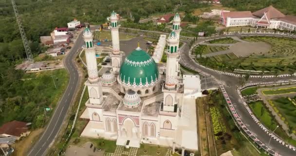 Gran Mezquita Sumatra Masjid Agung Syahrun Nur Tapanuli Selatan Países — Vídeos de Stock