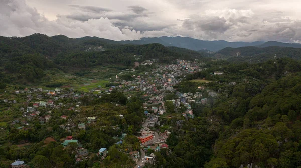 Wioska Sagada Położona Górzystej Prowincji Filipin Domy Ulice Górskiego Miasteczka — Zdjęcie stockowe