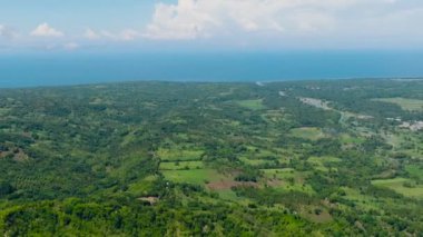Tropik bölgelerde tarım arazileri ve pirinç tarlaları olan kırsal bölge. Zenciler, Filipinler