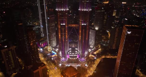 Kuala Lumpur Malasia Septiembre 2022 Aerial Drone Kuala Lumpur City — Vídeo de stock