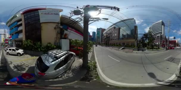 Januari 2020 Een Manilla Wolkenkrabbers Moderne Gebouwen Manilla Stad Filippijnen — Stockvideo