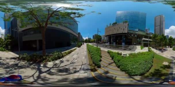 Januari 2020 Een Manilla Wolkenkrabbers Business Centers Een Grote Stad — Stockvideo