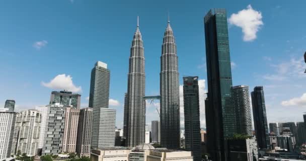 クアラルンプール マレーシア 2022年9月11日 クアラルンプールの都市パノラマ ペトロナスツインタワー — ストック動画