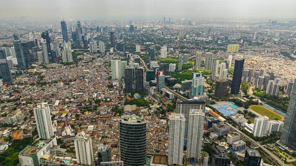 Stock image City of Jakarta with skyscrapers and residential areas. Indonesia.